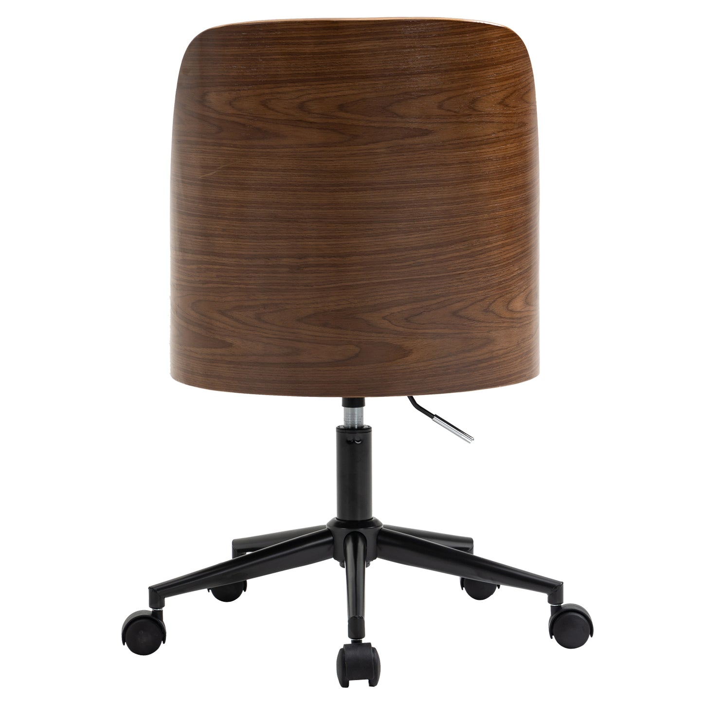 Sillouhette image of wood office chair from the back