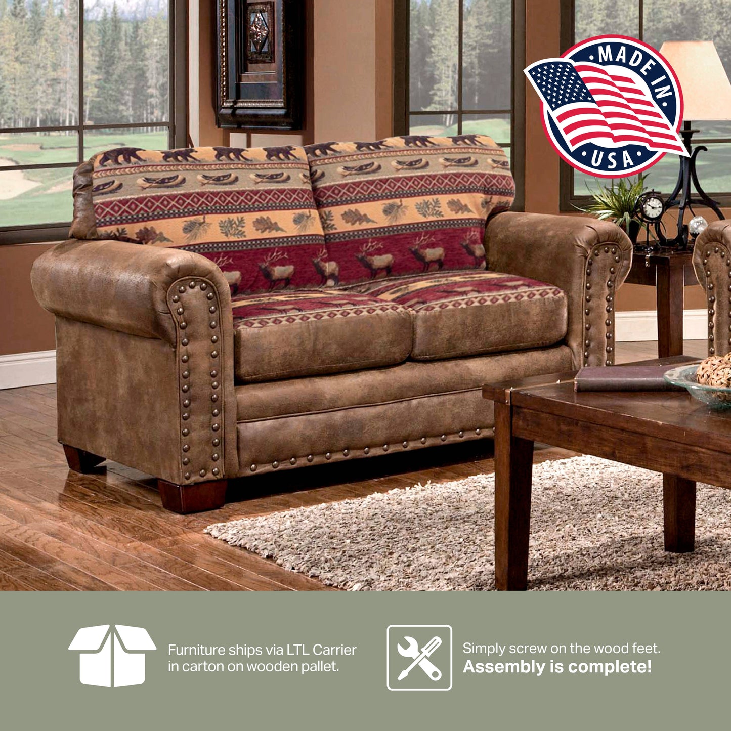 Sierra Lodge Love Seat
