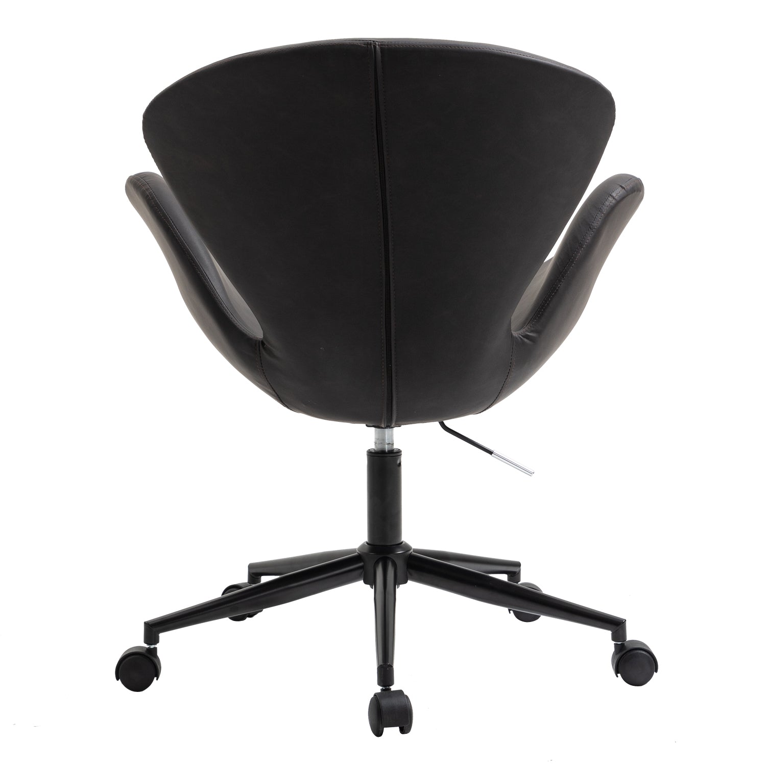 back of black modern office chair